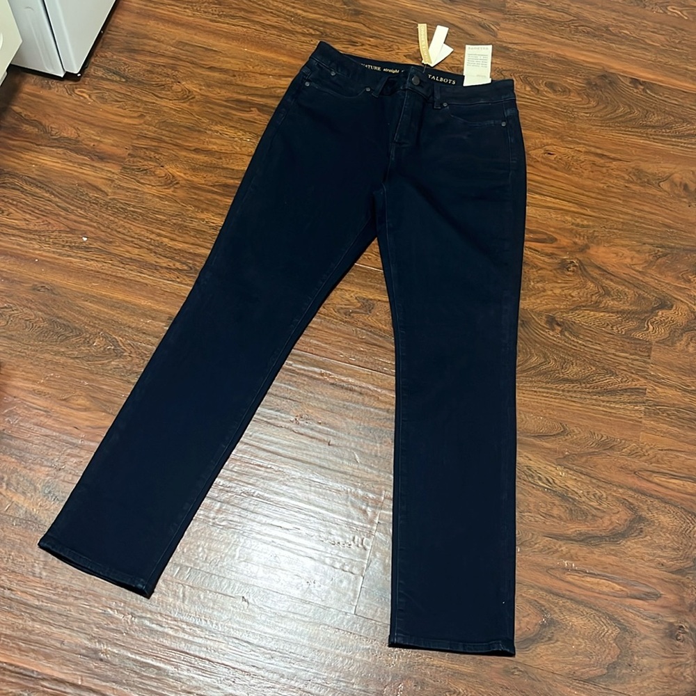 Talbots Signature Straight Indigo Jeans SZ 8